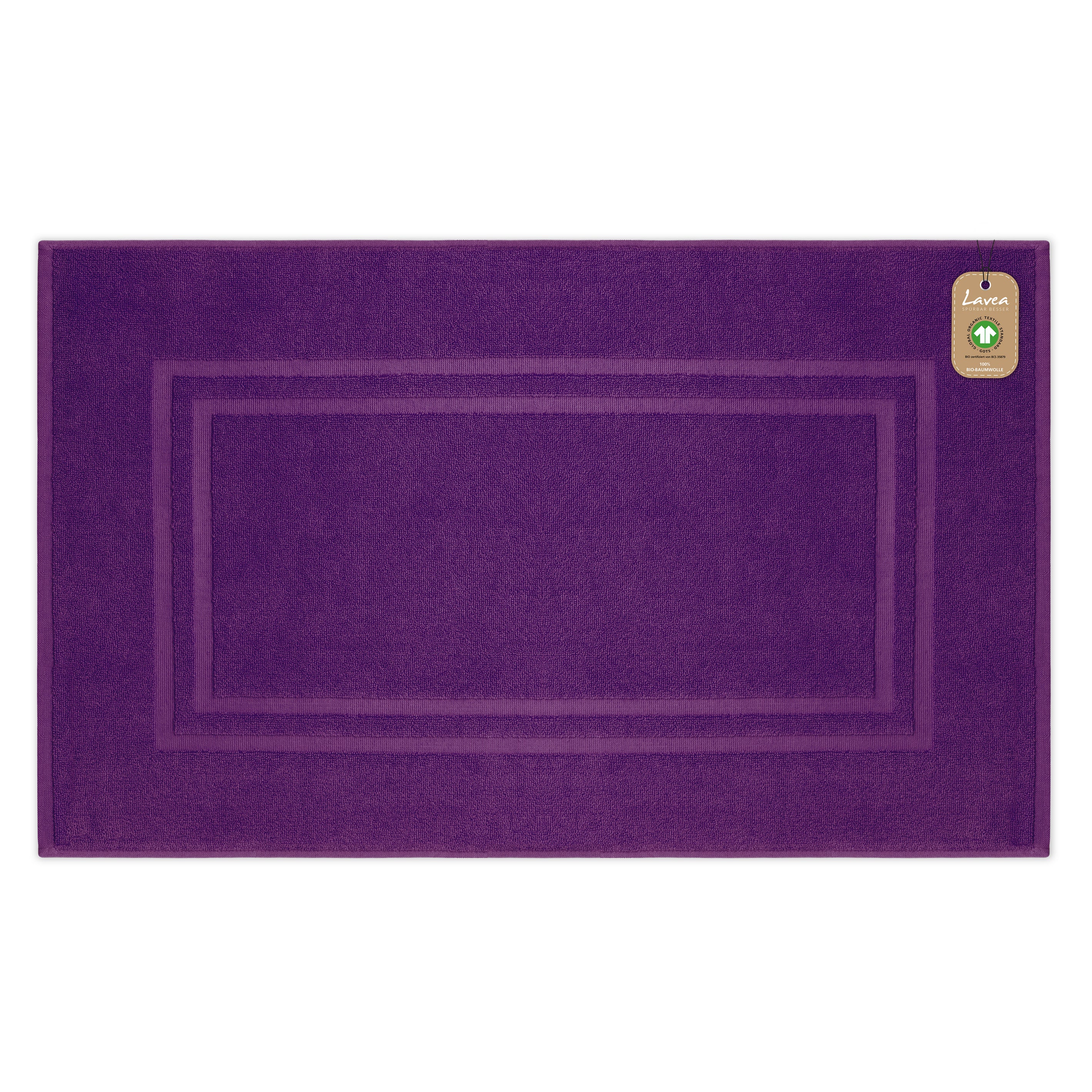 Badematte Bali, 1-teilig, 100% GOTS Bio-Baumwolle, 50x80 cm