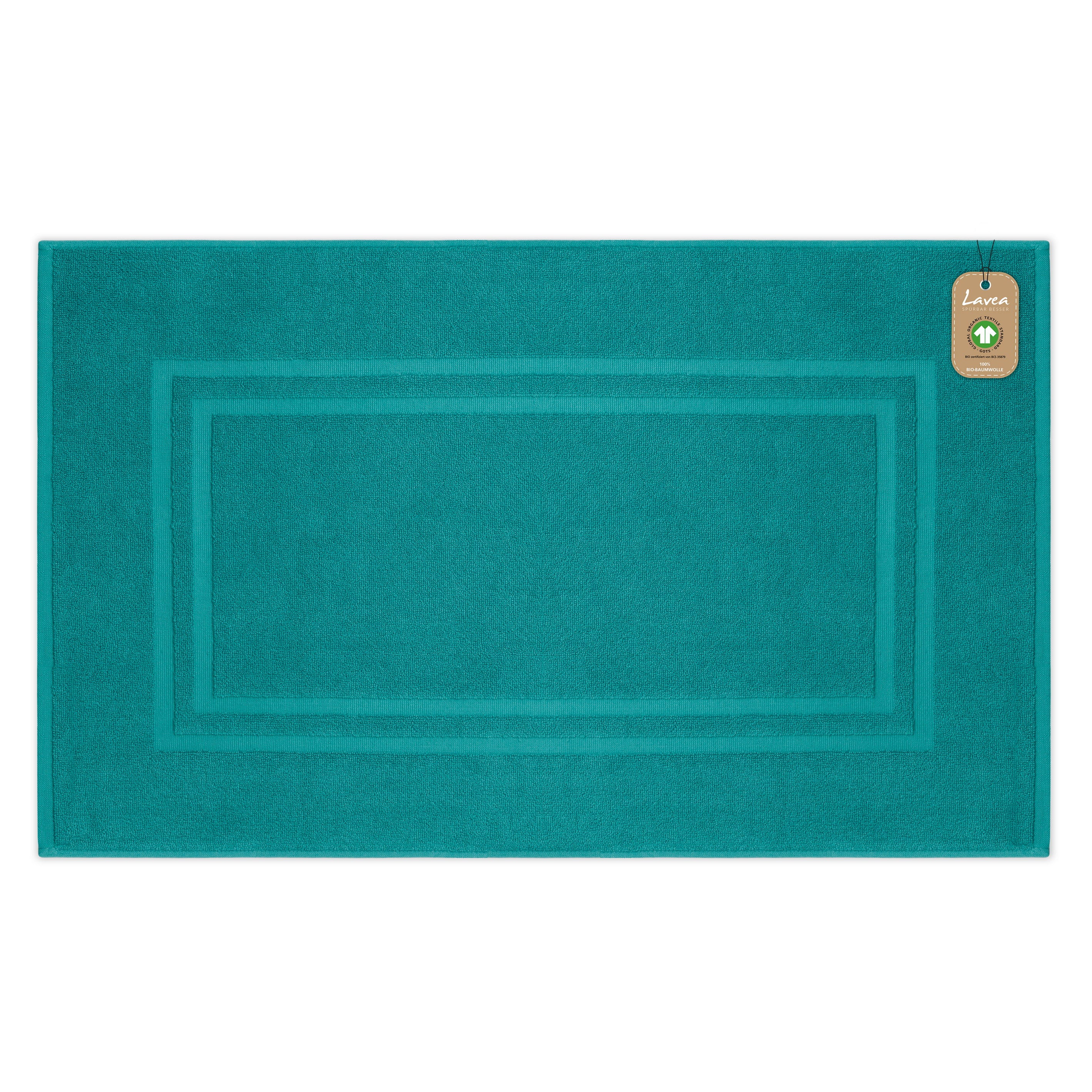 Badematte Bali, 1-teilig, 100% GOTS Bio-Baumwolle, 50x80 cm