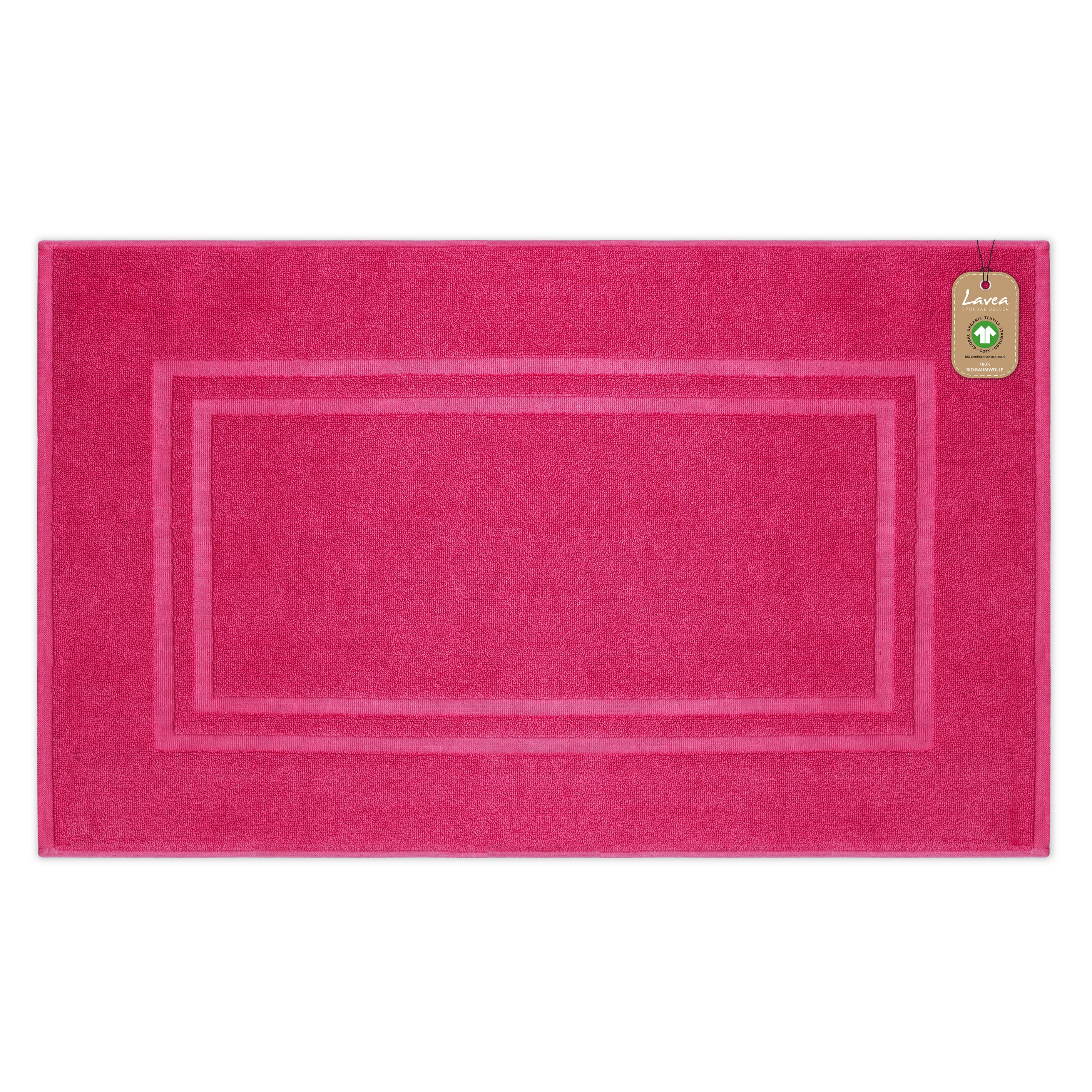Badematte Bali, 1-teilig, 100% GOTS Bio-Baumwolle, 50x80 cm