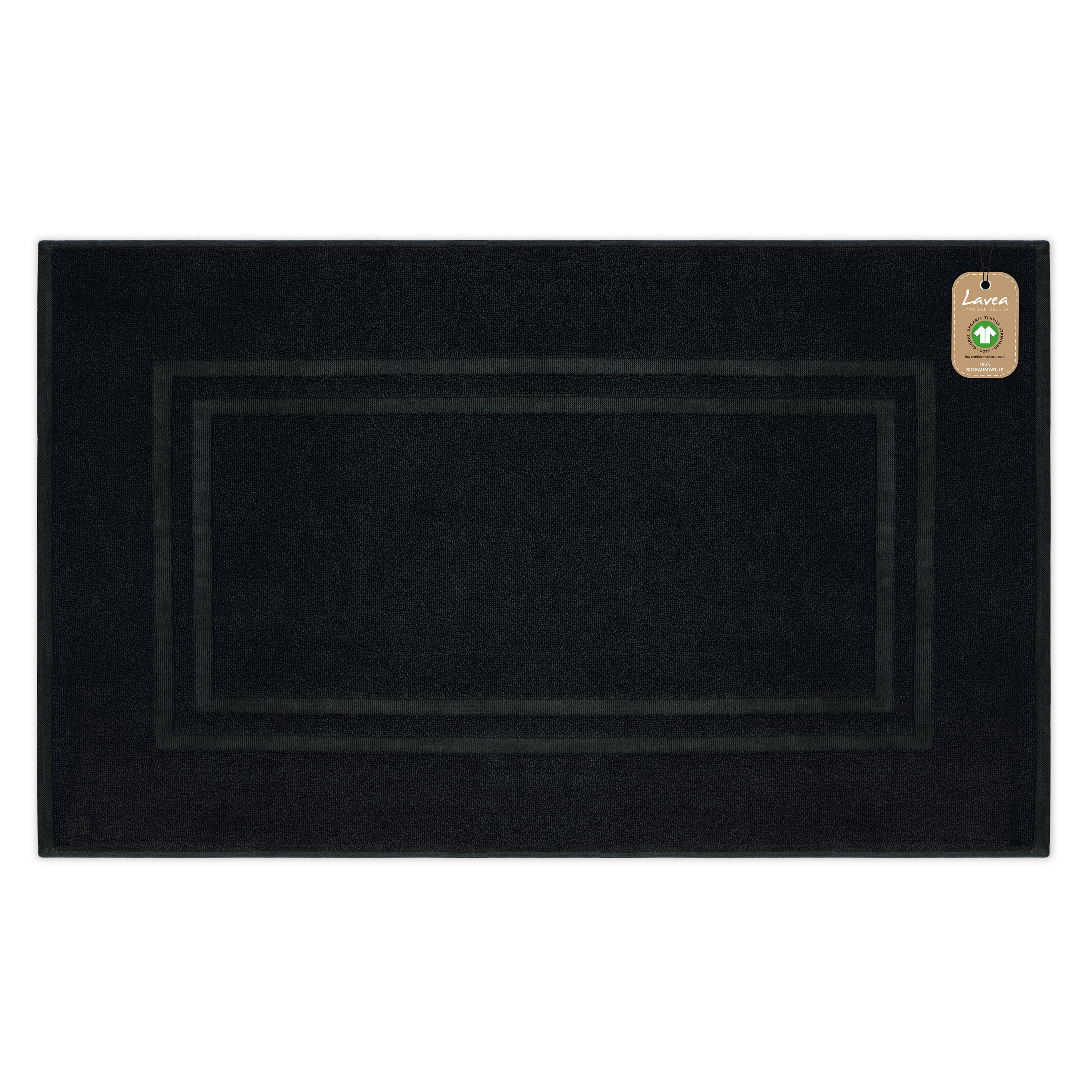 Badematte Bali, 1-teilig, 100% GOTS Bio-Baumwolle, 50x80 cm