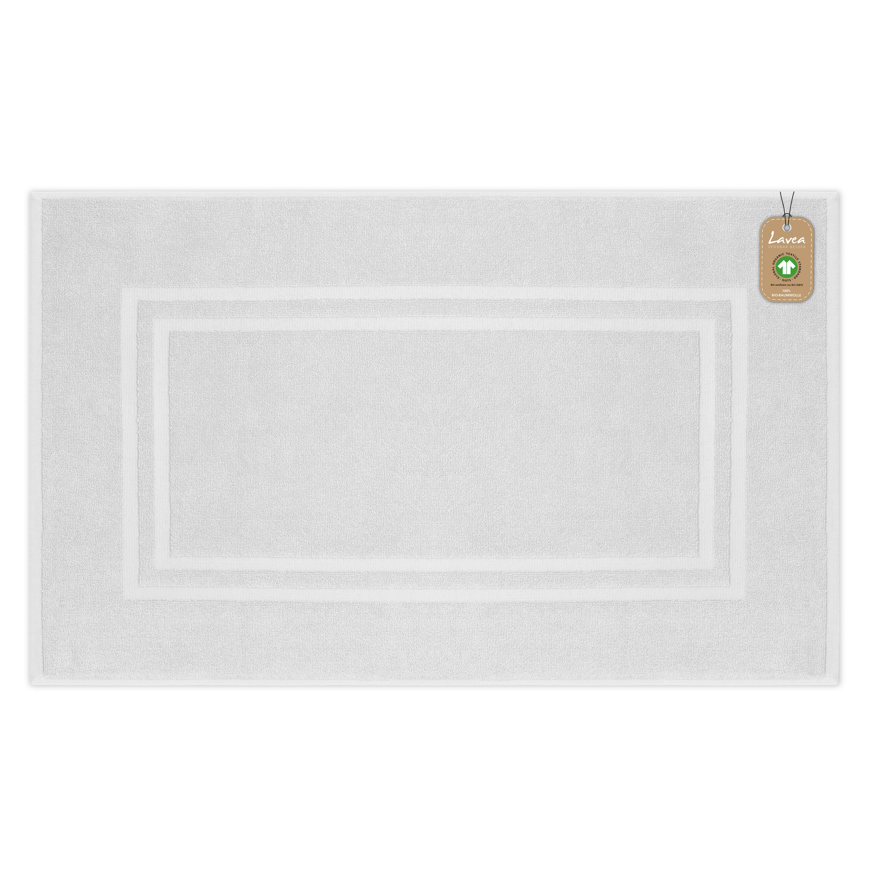 Badematte Bali, 1-teilig, 100% GOTS Bio-Baumwolle, 50x80 cm
