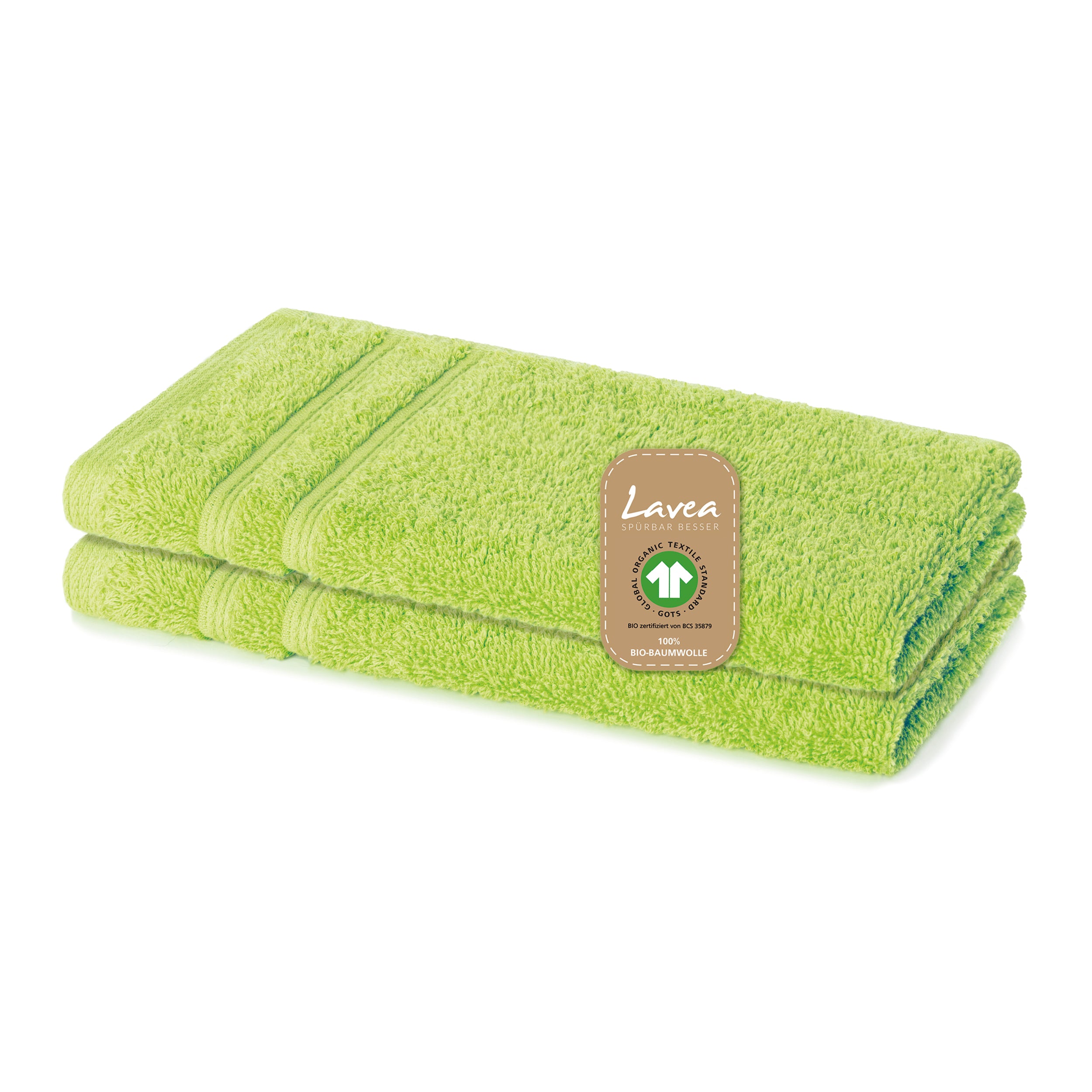 Gästetuch Bali, 2er Set, 100% GOTS Bio-Baumwolle, 30x50 cm