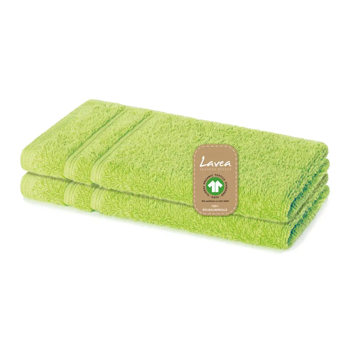 Gästetuch Bali, 2er Set, 100% GOTS Bio-Baumwolle, 30x50 cm
