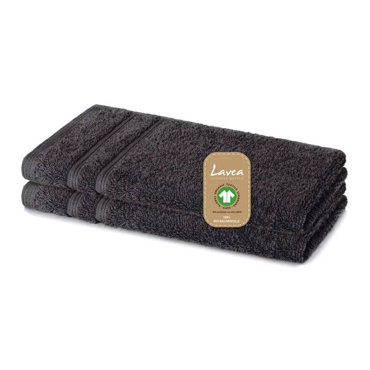Gästetuch Bali, 2er Set, 100% GOTS Bio-Baumwolle, 30x50 cm