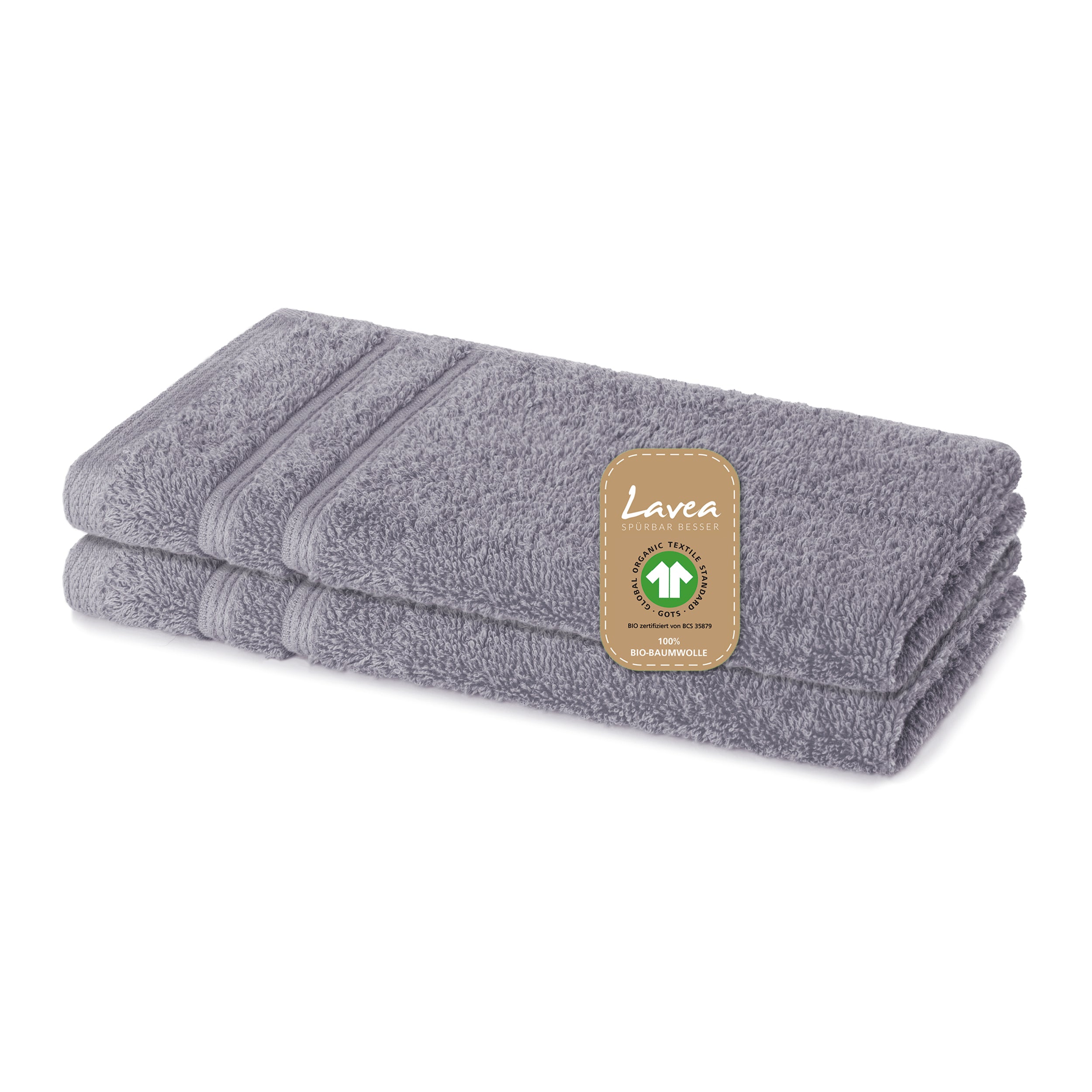 Gästetuch Bali, 2er Set, 100% GOTS Bio-Baumwolle, 30x50 cm