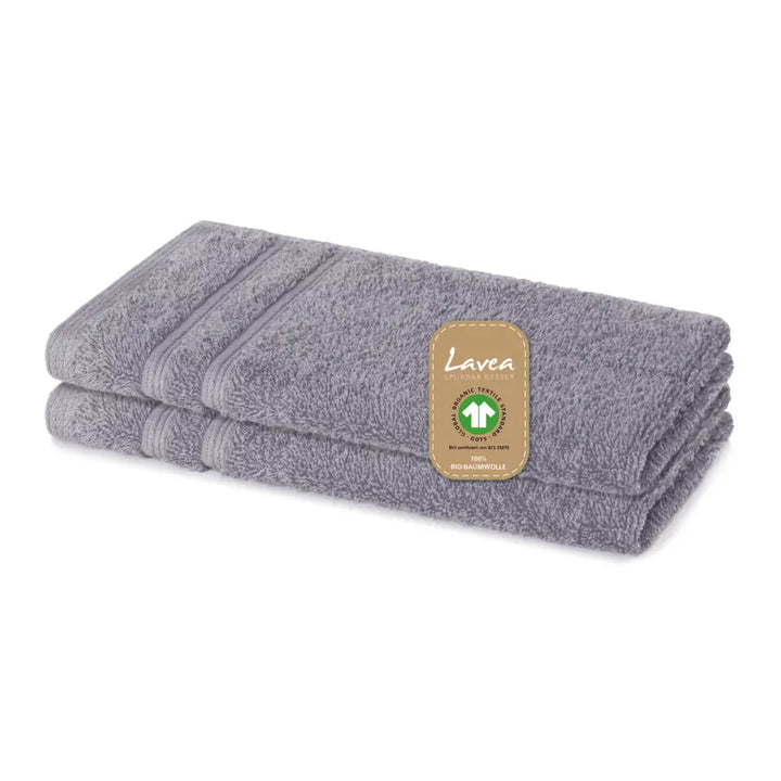 Gästetuch Bali, 2er Set, 100% GOTS Bio-Baumwolle, 30x50 cm