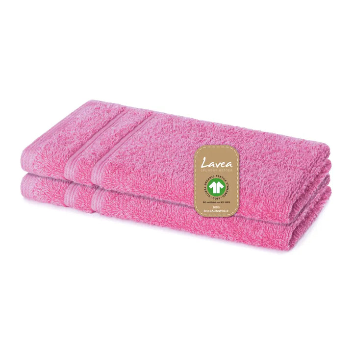 Gästetuch Bali, 2er Set, 100% GOTS Bio-Baumwolle, 30x50 cm