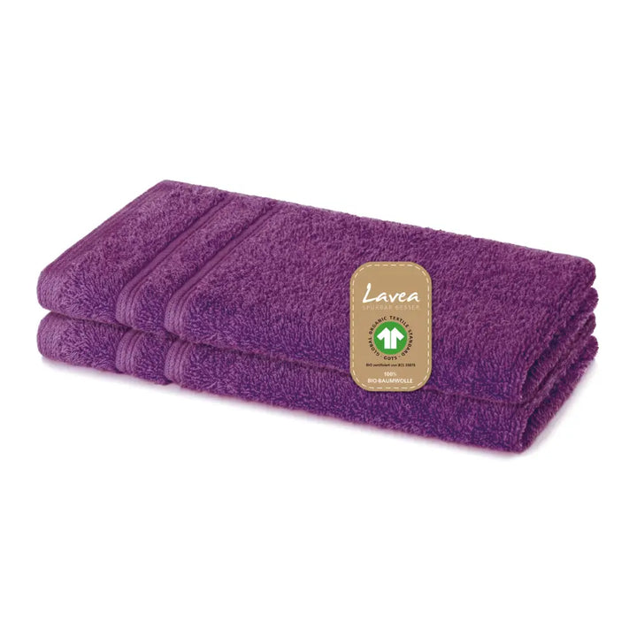 Gästetuch Bali, 2er Set, 100% GOTS Bio-Baumwolle, 30x50 cm