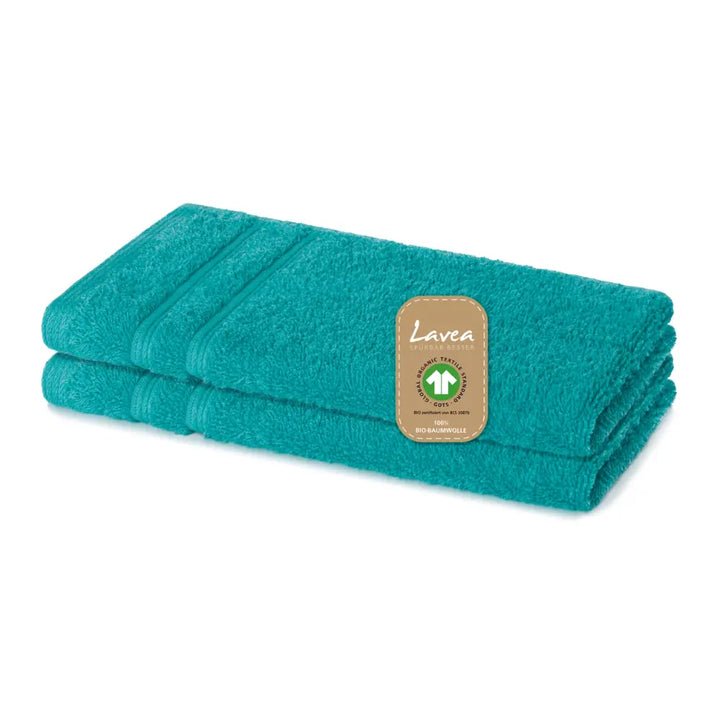 Gästetuch Bali, 2er Set, 100% GOTS Bio-Baumwolle, 30x50 cm