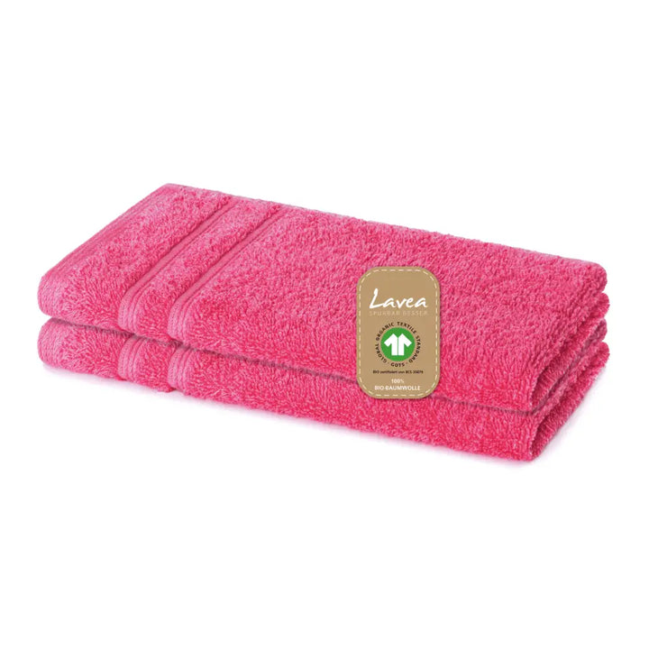 Gästetuch Bali, 2er Set, 100% GOTS Bio-Baumwolle, 30x50 cm