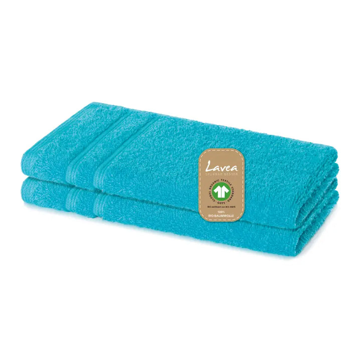 Gästetuch Bali, 2er Set, 100% GOTS Bio-Baumwolle, 30x50 cm