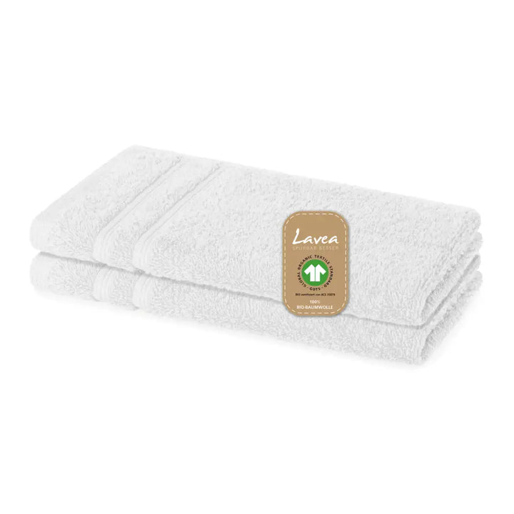 Gästetuch Bali, 2er Set, 100% GOTS Bio-Baumwolle, 30x50 cm