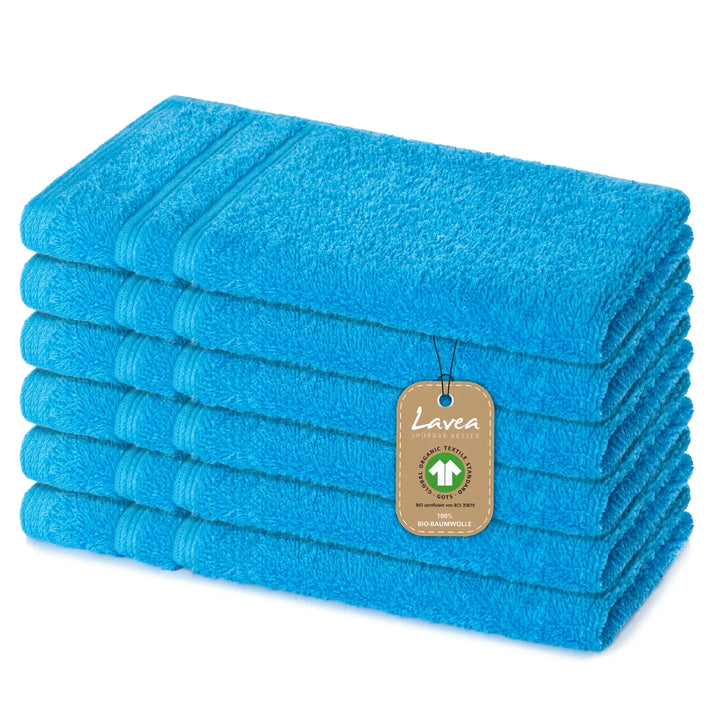 Gästetuch Bali, 6er Set, 100% GOTS Bio-Baumwolle, 30x50 cm
