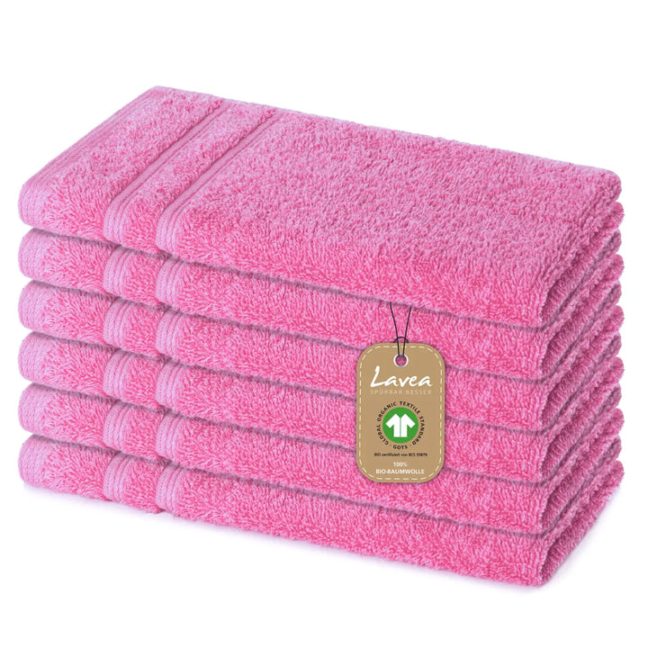 Gästetuch Bali, 6er Set, 100% GOTS Bio-Baumwolle, 30x50 cm