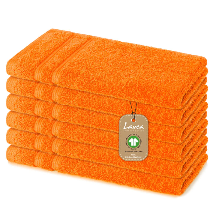 Gästetuch Bali, 6er Set, 100% GOTS Bio-Baumwolle, 30x50 cm