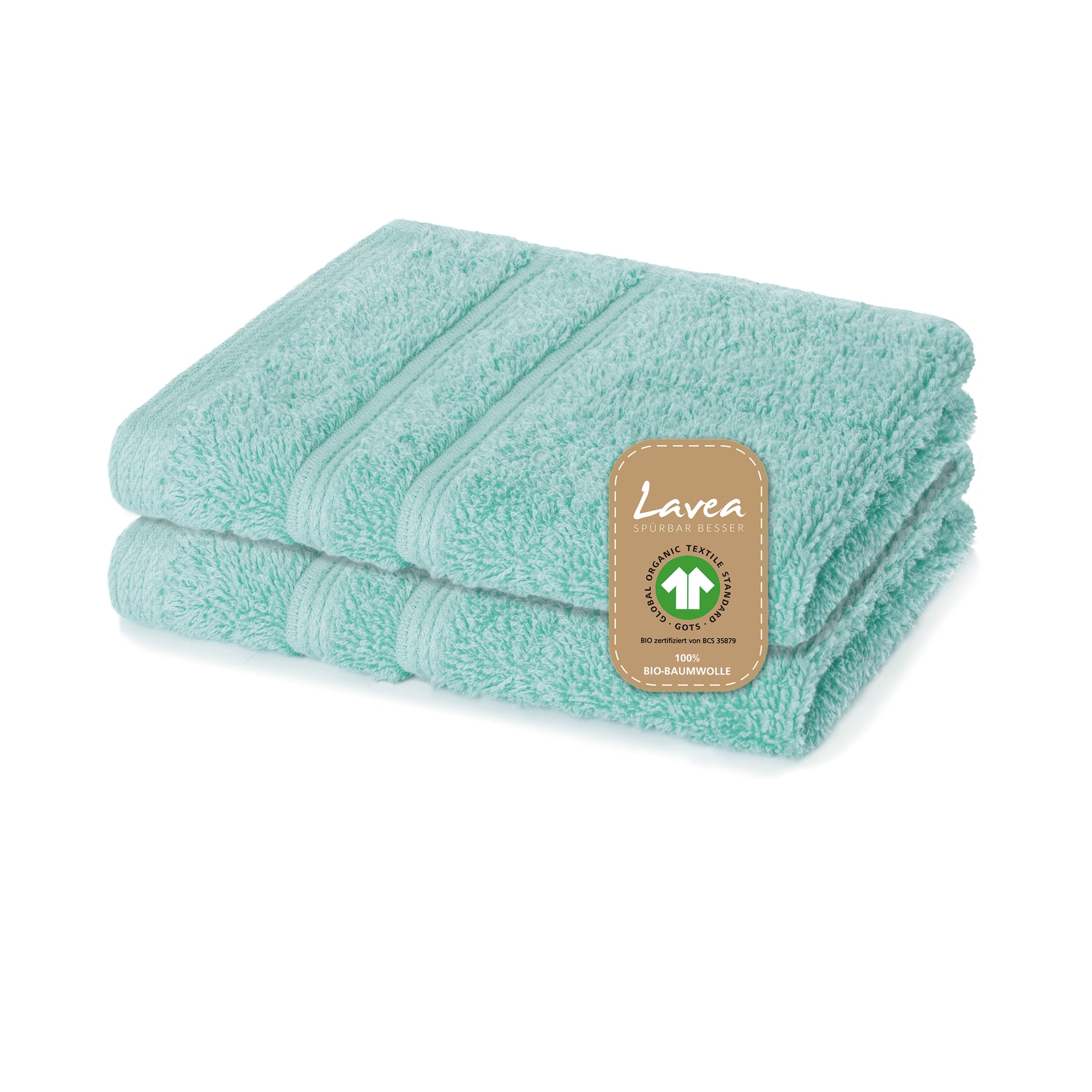 Seiftuch Bali, 2er Set, 100% GOTS Bio-Baumwolle, 30x30 cm