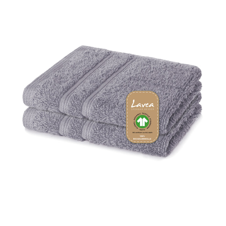 Seiftuch Bali, 2er Set, 100% GOTS Bio-Baumwolle, 30x30 cm