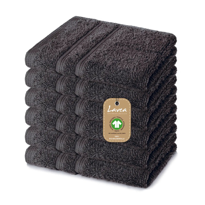Seiftuch Bali, 6er Set, 100% GOTS Bio-Baumwolle, 30x30 cm