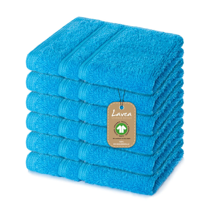 Seiftuch Bali, 6er Set, 100% GOTS Bio-Baumwolle, 30x30 cm