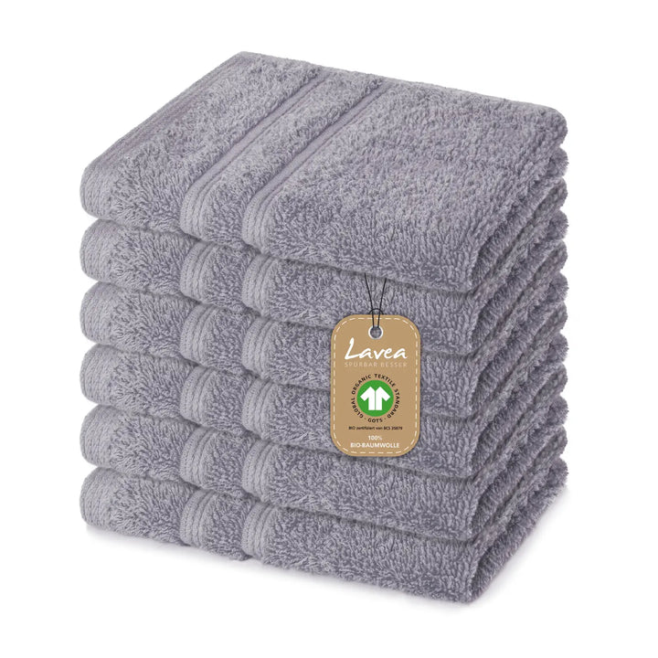 Seiftuch Bali, 6er Set, 100% GOTS Bio-Baumwolle, 30x30 cm
