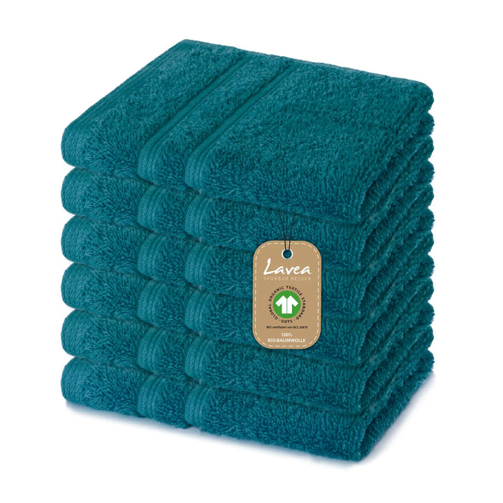 Seiftuch Bali, 6er Set, 100% GOTS Bio-Baumwolle, 30x30 cm