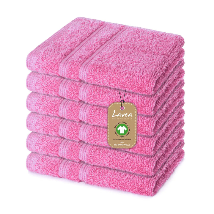 Seiftuch Bali, 6er Set, 100% GOTS Bio-Baumwolle, 30x30 cm