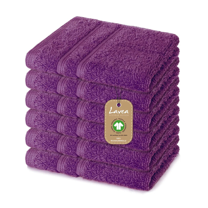 Seiftuch Bali, 6er Set, 100% GOTS Bio-Baumwolle, 30x30 cm