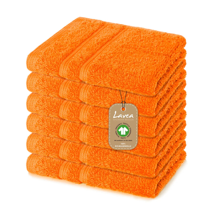 Seiftuch Bali, 6er Set, 100% GOTS Bio-Baumwolle, 30x30 cm
