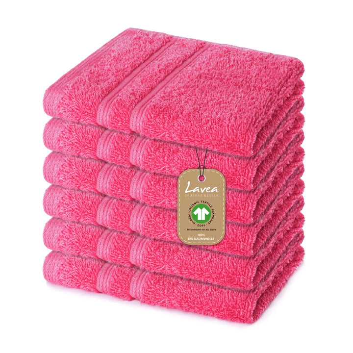 Seiftuch Bali, 6er Set, 100% GOTS Bio-Baumwolle, 30x30 cm