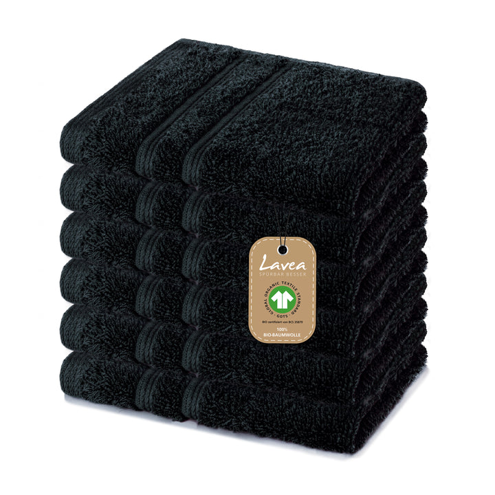 Seiftuch Bali, 6er Set, 100% GOTS Bio-Baumwolle, 30x30 cm