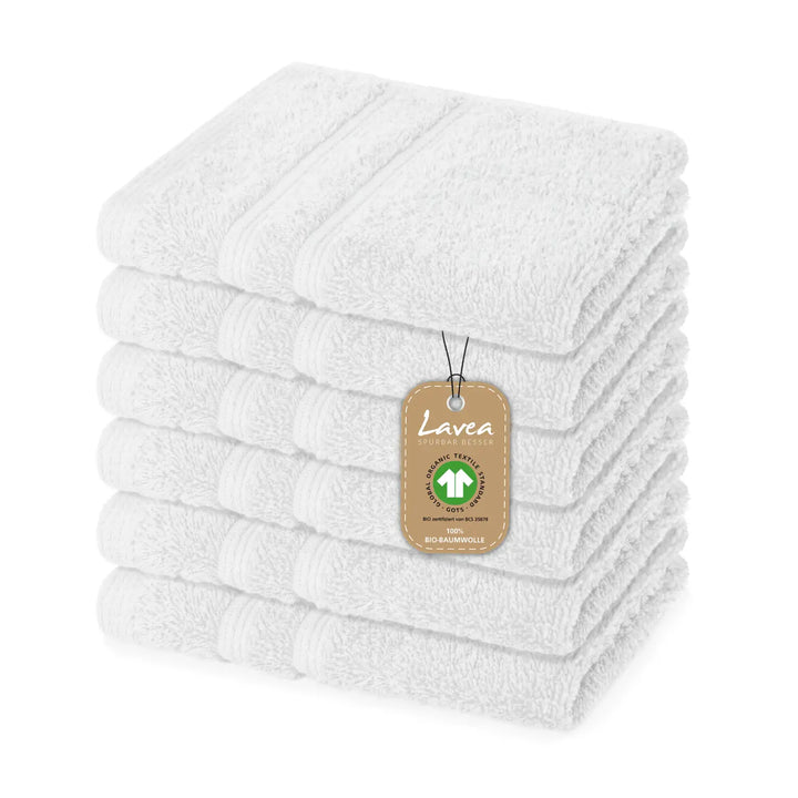 Seiftuch Bali, 6er Set, 100% GOTS Bio-Baumwolle, 30x30 cm