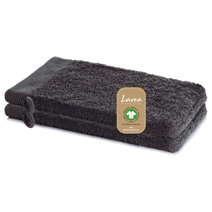 Waschhandschuh Bali, 2er Set, 100% GOTS Bio-Baumwolle, 16x22 cm
