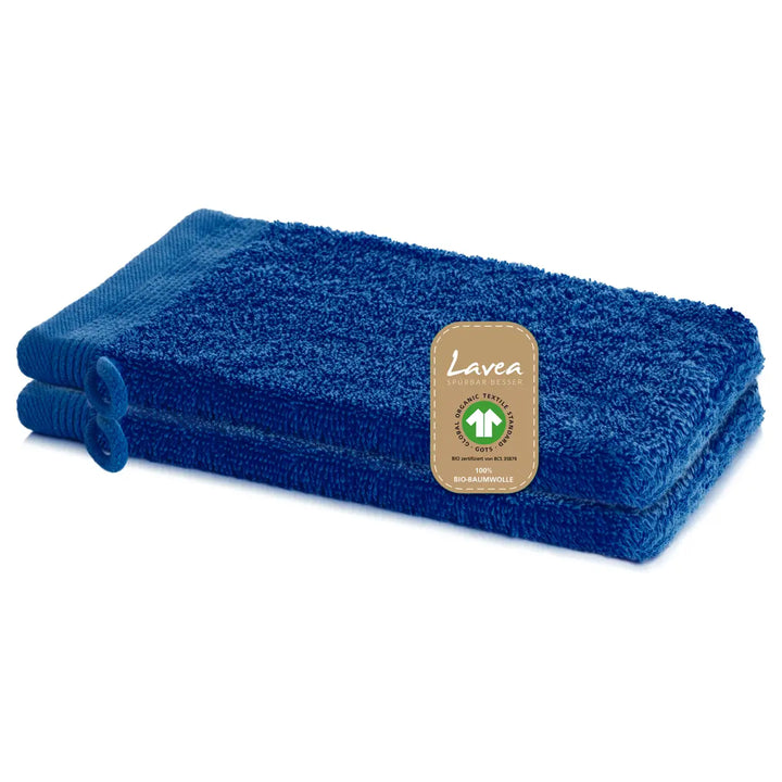 Waschhandschuh Bali, 2er Set, 100% GOTS Bio-Baumwolle, 16x22 cm