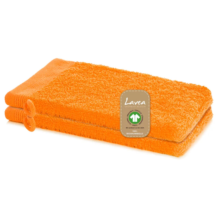 Waschhandschuh Bali, 2er Set, 100% GOTS Bio-Baumwolle, 16x22 cm