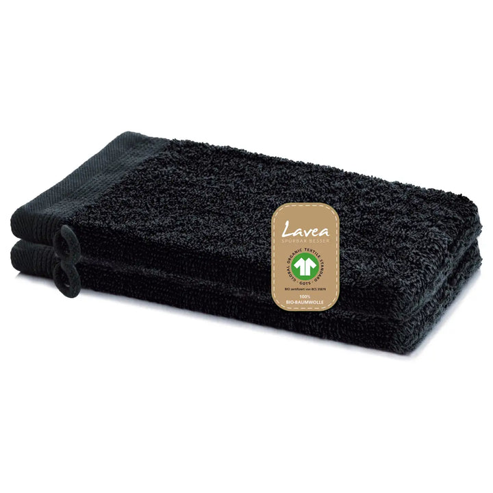 Waschhandschuh Bali, 2er Set, 100% GOTS Bio-Baumwolle, 16x22 cm