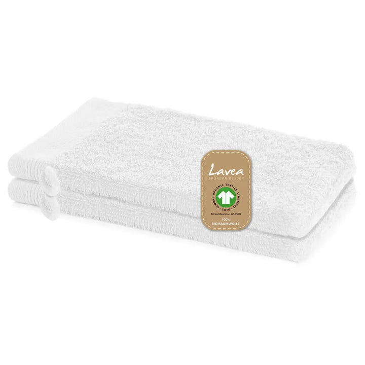 Waschhandschuh Bali, 2er Set, 100% GOTS Bio-Baumwolle, 16x22 cm