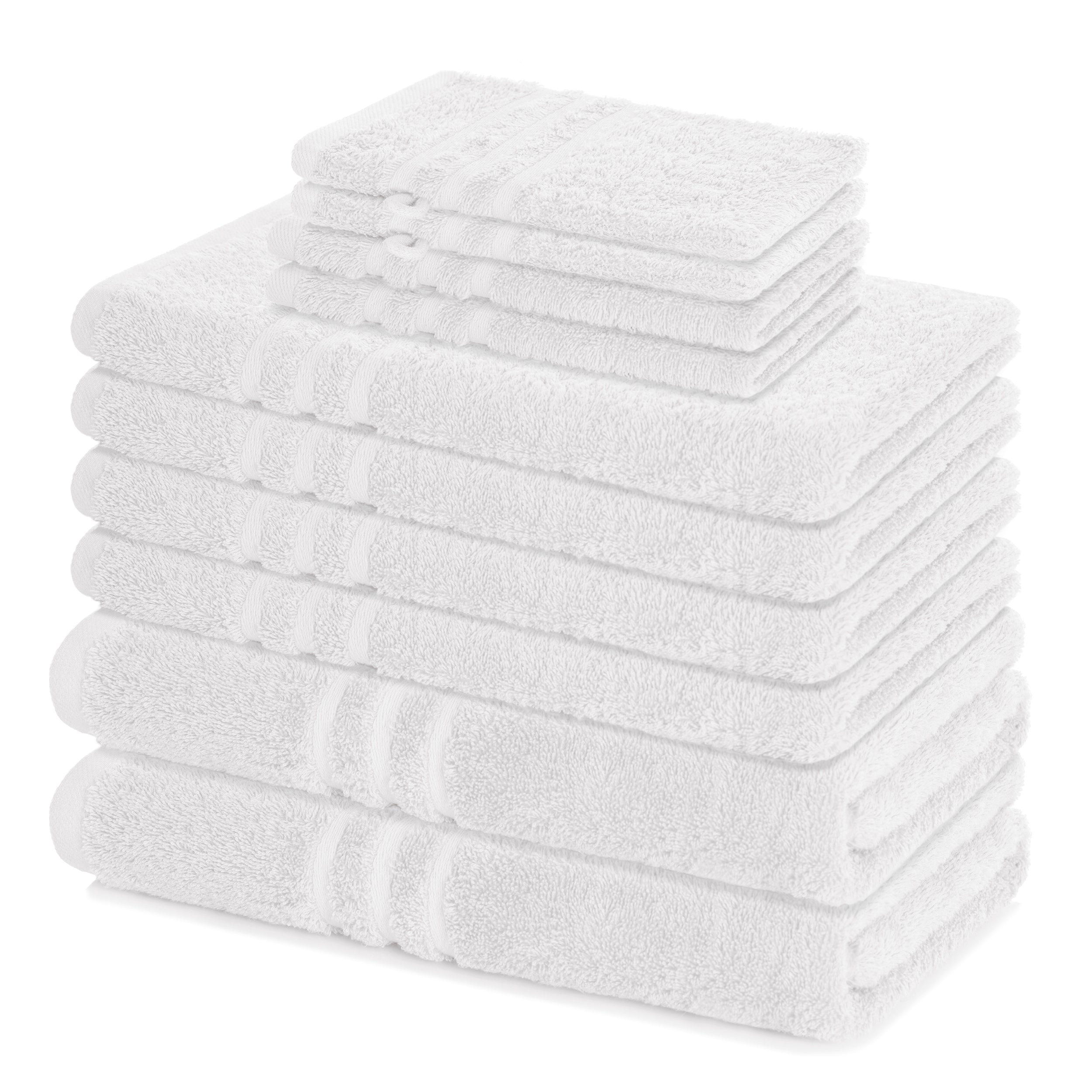 Frottiertuchset Elena, 100% Baumwolle, 6er/10er Set