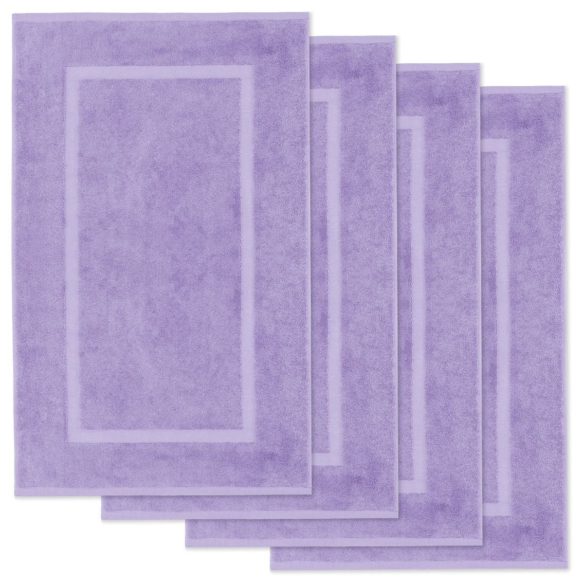 Elena bath mat, set of 4, 100% cotton, 50x80 cm
