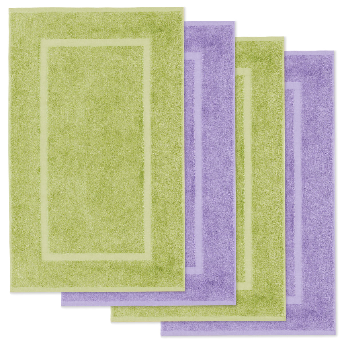 Elena bath mat, set of 4, 100% cotton, 50x80 cm