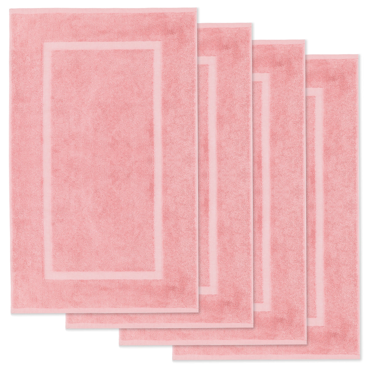 Badematte Elena, 4er Set, 100% Baumwolle, 50x80 cm