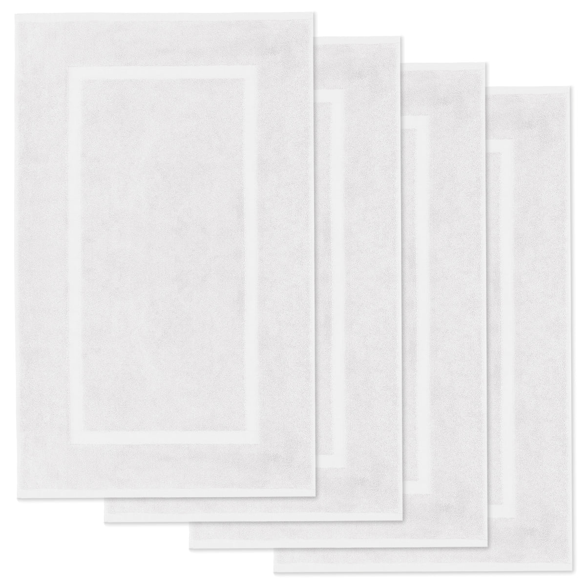 Badematte Elena, 4er Set, 100% Baumwolle, 50x80 cm