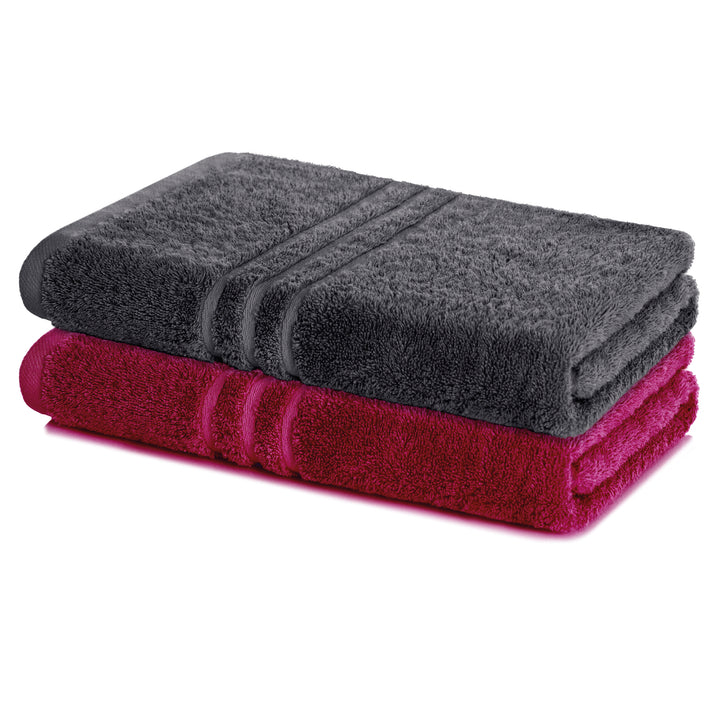 Badetuch Elena, 2er Set, 100% Baumwolle, 100x150 cm