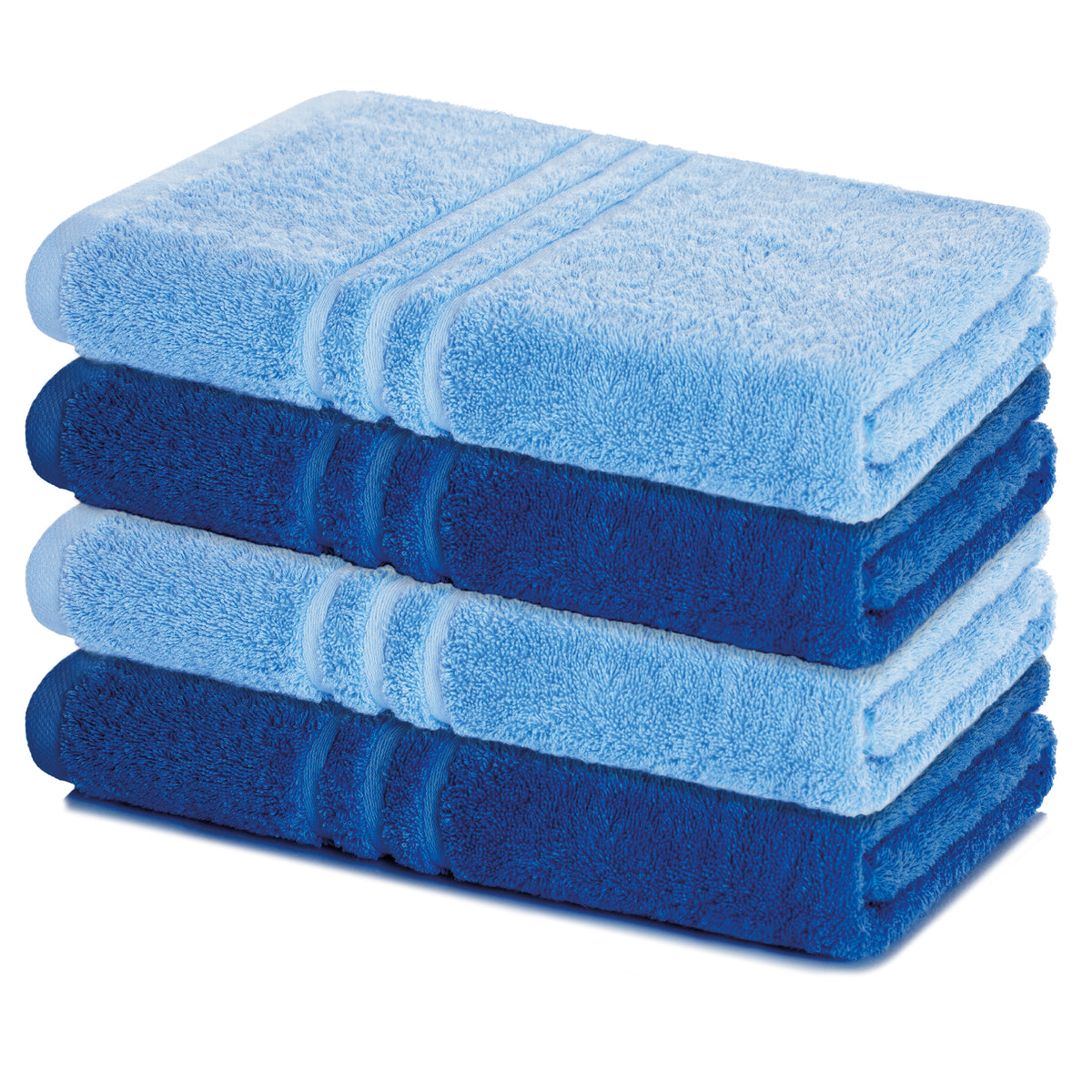 Duschtuch Elena, 4er Set, 100% Baumwolle, 70x140 cm