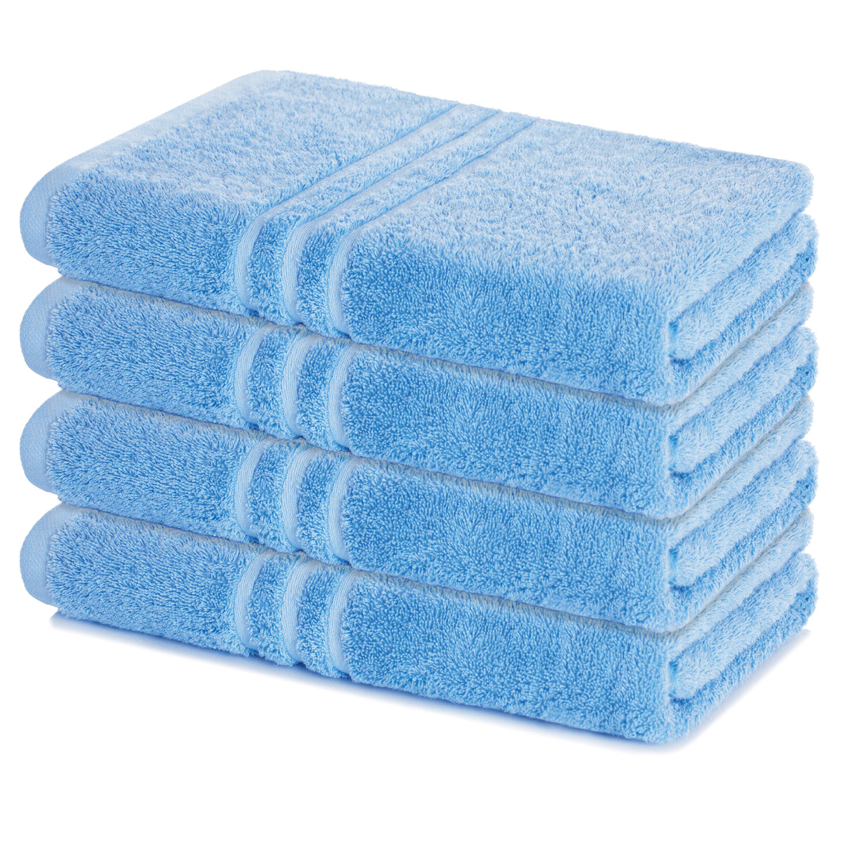 Duschtuch Elena, 4er Set, 100% Baumwolle, 70x140 cm