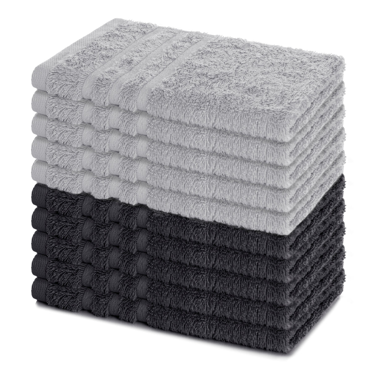 Gästetuch Elena, 10er Set, 100% Baumwolle, 30x50 cm
