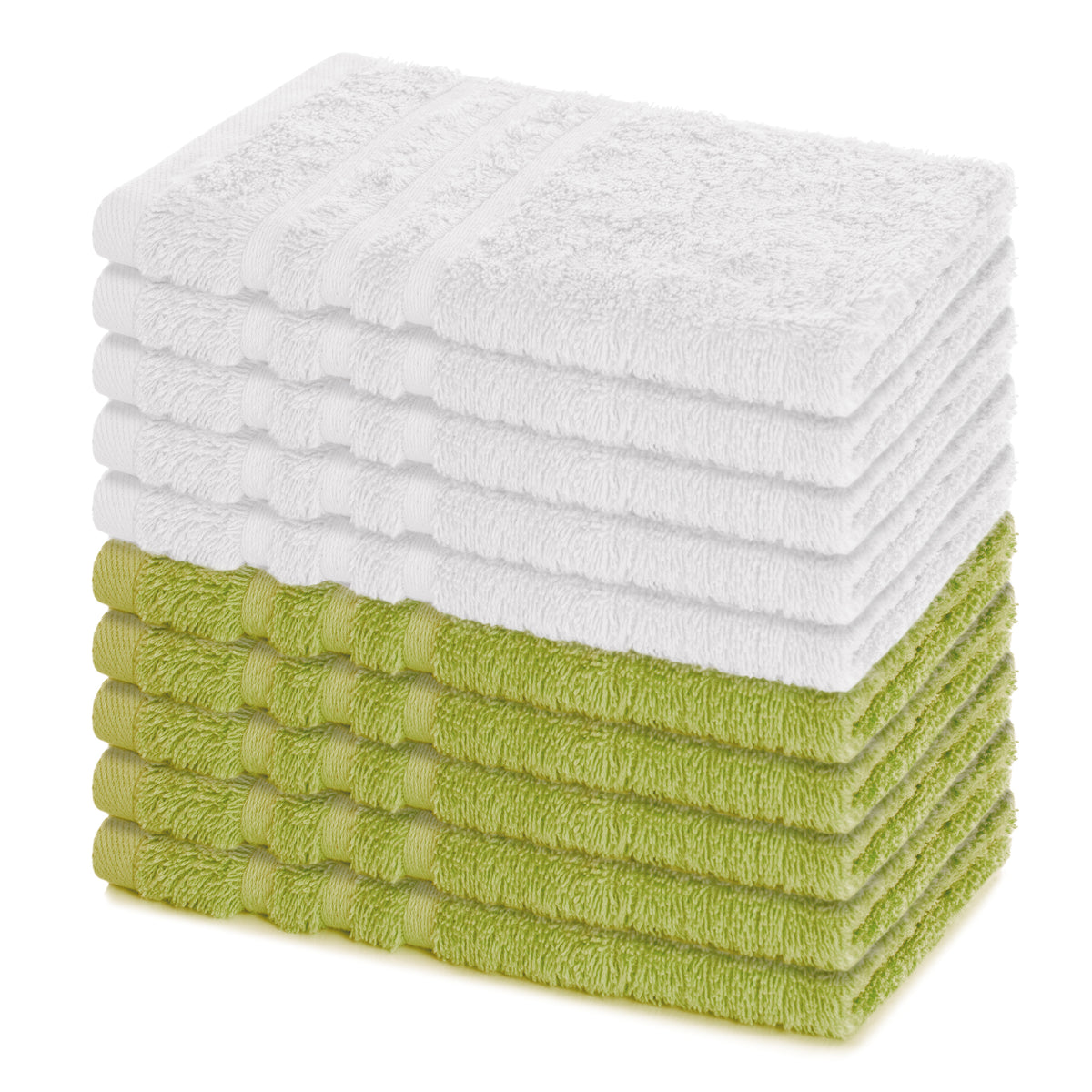 Gästetuch Elena, 10er Set, 100% Baumwolle, 30x50 cm