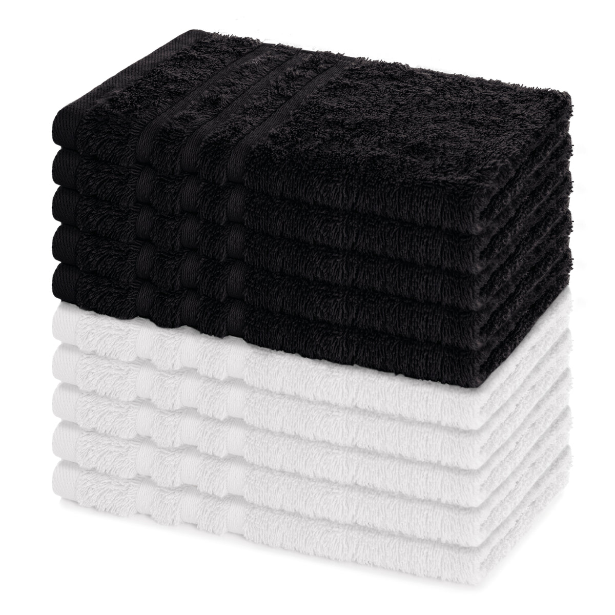 Gästetuch Elena, 10er Set, 100% Baumwolle, 30x50 cm