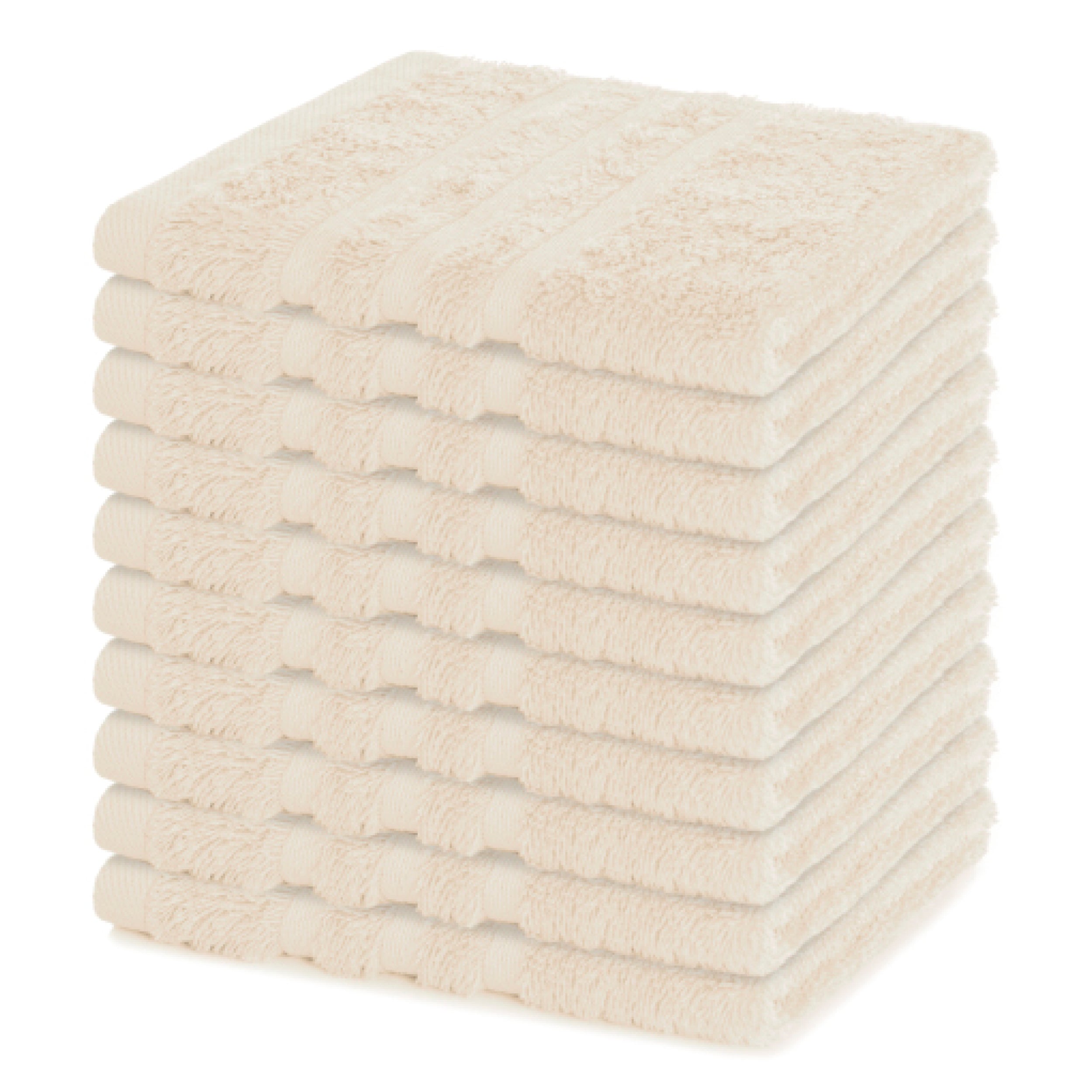 Seiftuch Elena, 10er Set, 100% Baumwolle, 30x30 cm