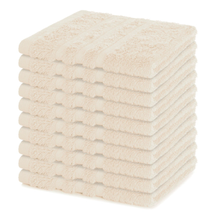Seiftuch Elena, 10er Set, 100% Baumwolle, 30x30 cm