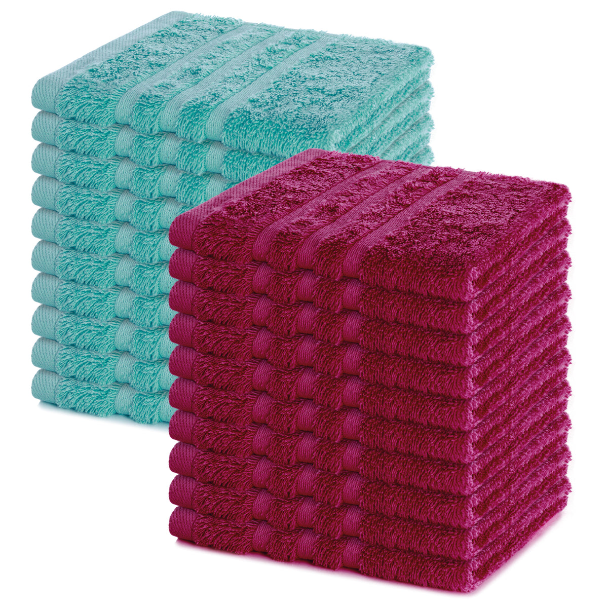 Seiftuch Elena, 20er Set, 100% Baumwolle, 30x30 cm